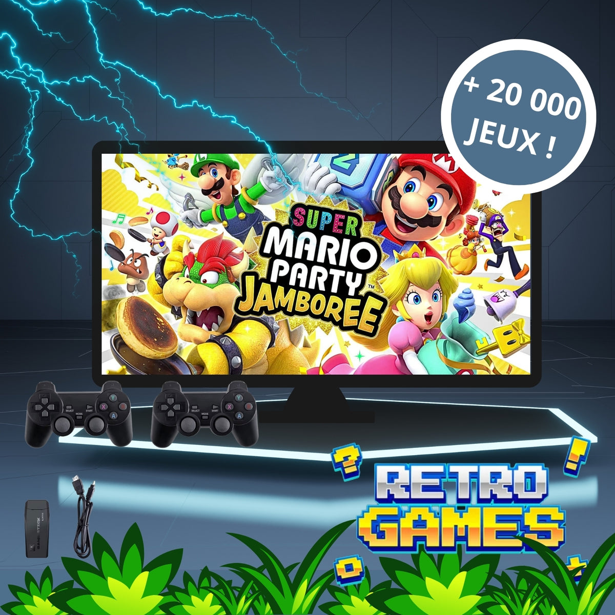 🎮 M10 Console Gaming 4K - 20 000 JEUX INCLUS !